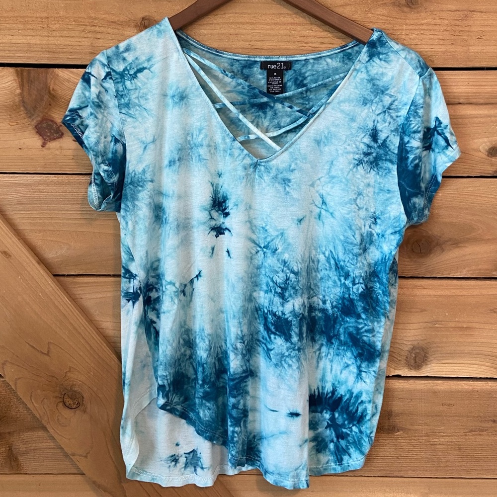 Two for One - Rue21 Strappy Tie Dye Tees - Picture 2 of 10
